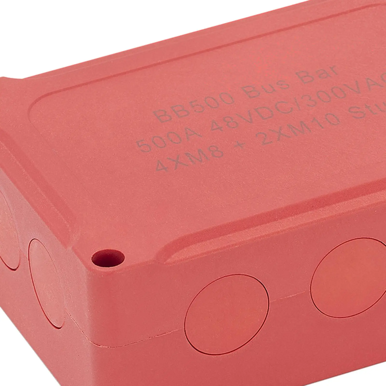 High Capacity Power Distribution Block Bus Bar 500A for RV Marine Boat with Nylon Insulated Terminal Stud Block
