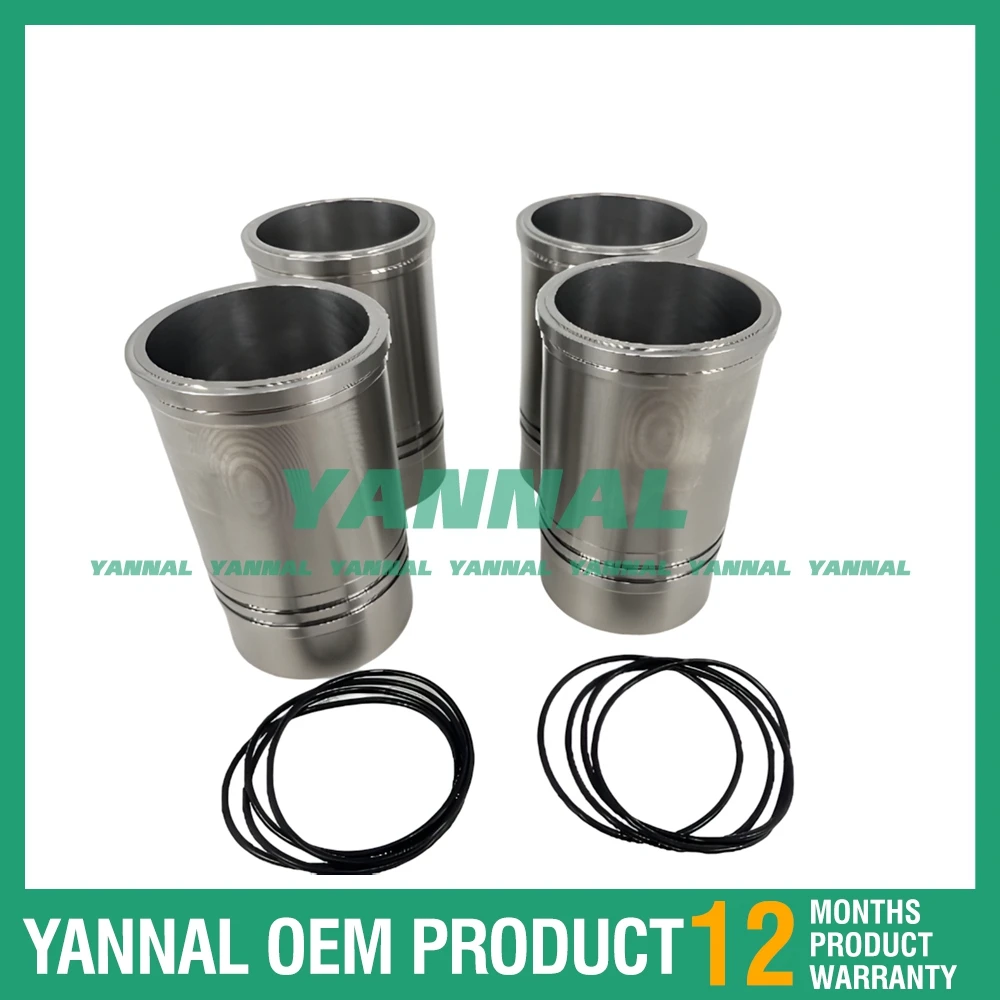 Superior quality 4PCS Cylinder Liner For YunNei YN33GBZ Diesel Engine Parts