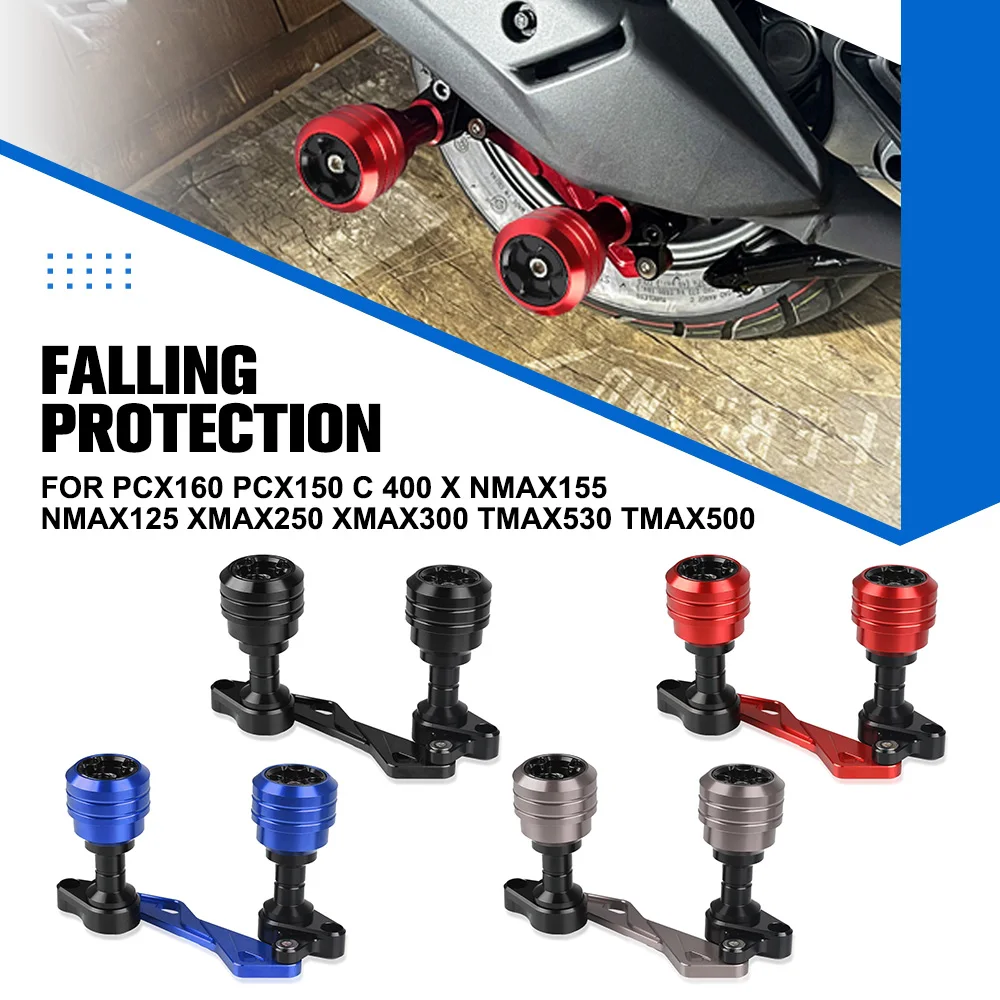 

Рамка Crash Pads, слайдеры корпуса двигателя, защита для BMW PCX160 PCX150 C 400X NMAX155 NMAX125 XMAX250 XMAX300 TMAX530 TMAX500