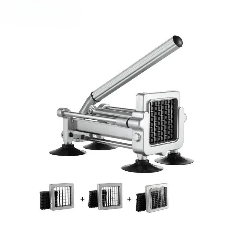 

French Fry Cutter Potato 1/2 3/8 1/4-Inch Stainless Steel Blades