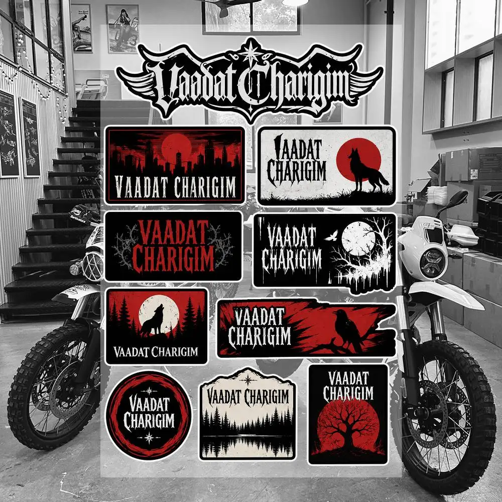 V-a-a-D-a-T- Cha-rigim Aesthetic Graffiti Waterproof PVC Stickers for Car Motorcycle Skateboard Helmet Notebook