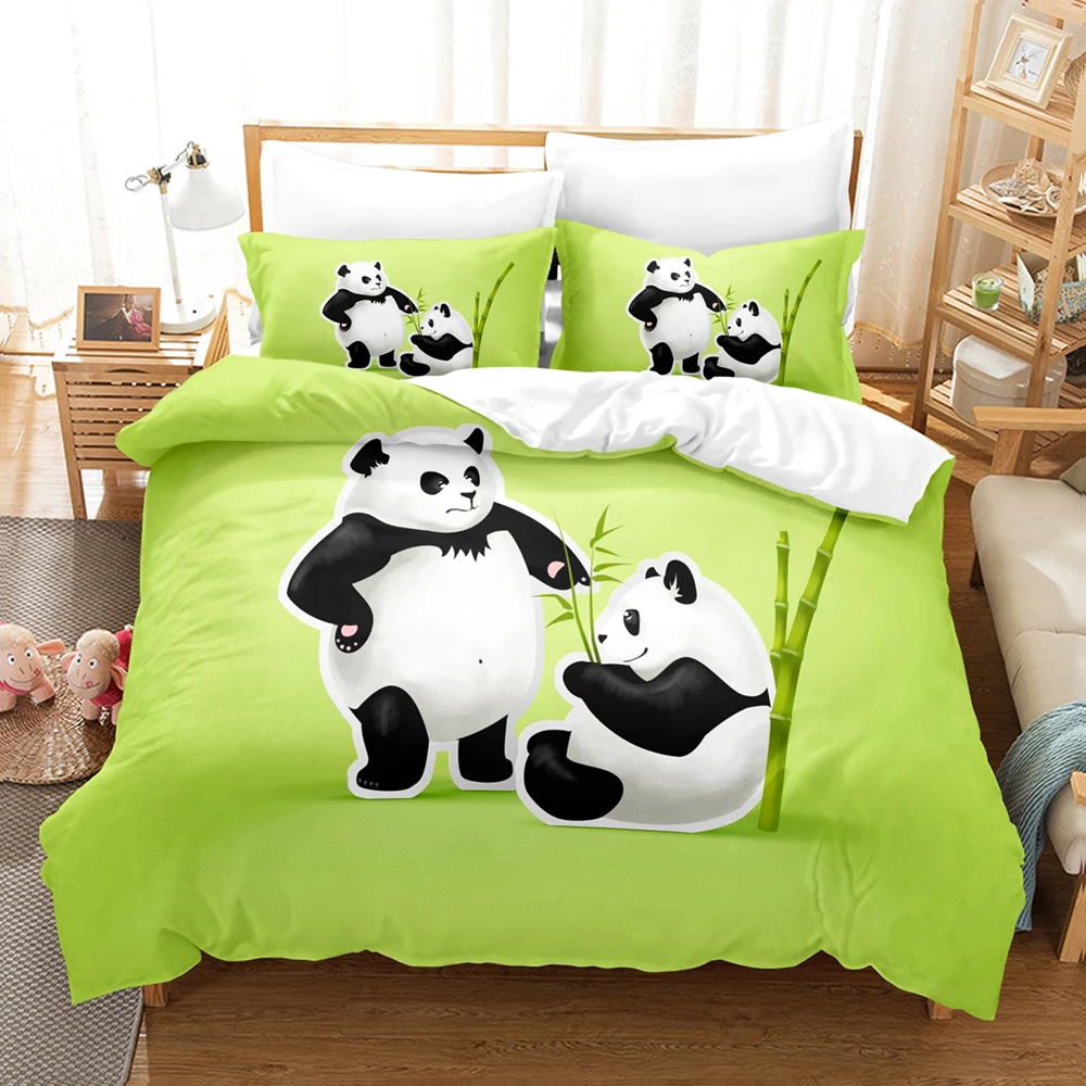 

3D The Panda Bedding Sets Duvet Cover Set With Pillowcase Twin Full Queen King Bedclothes Bed Linen