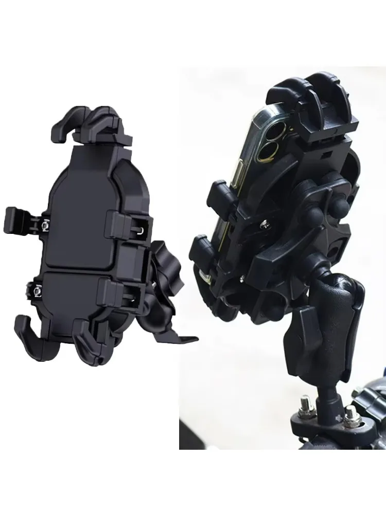 AliExpress NONE Mobile Phone Holder With Shock Absorber Module Adjustable at Any Angle for Motorcycle Scooter ATV Bike Cell Phone Bracket