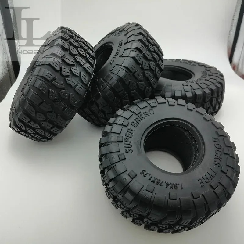 2pcs High-performance Wear-resistant Climbing Tire 1.9-inch Simulated 120mm Tire Tread for RC Crawler Car TRX4 AXIAL SCX10 RC4WD