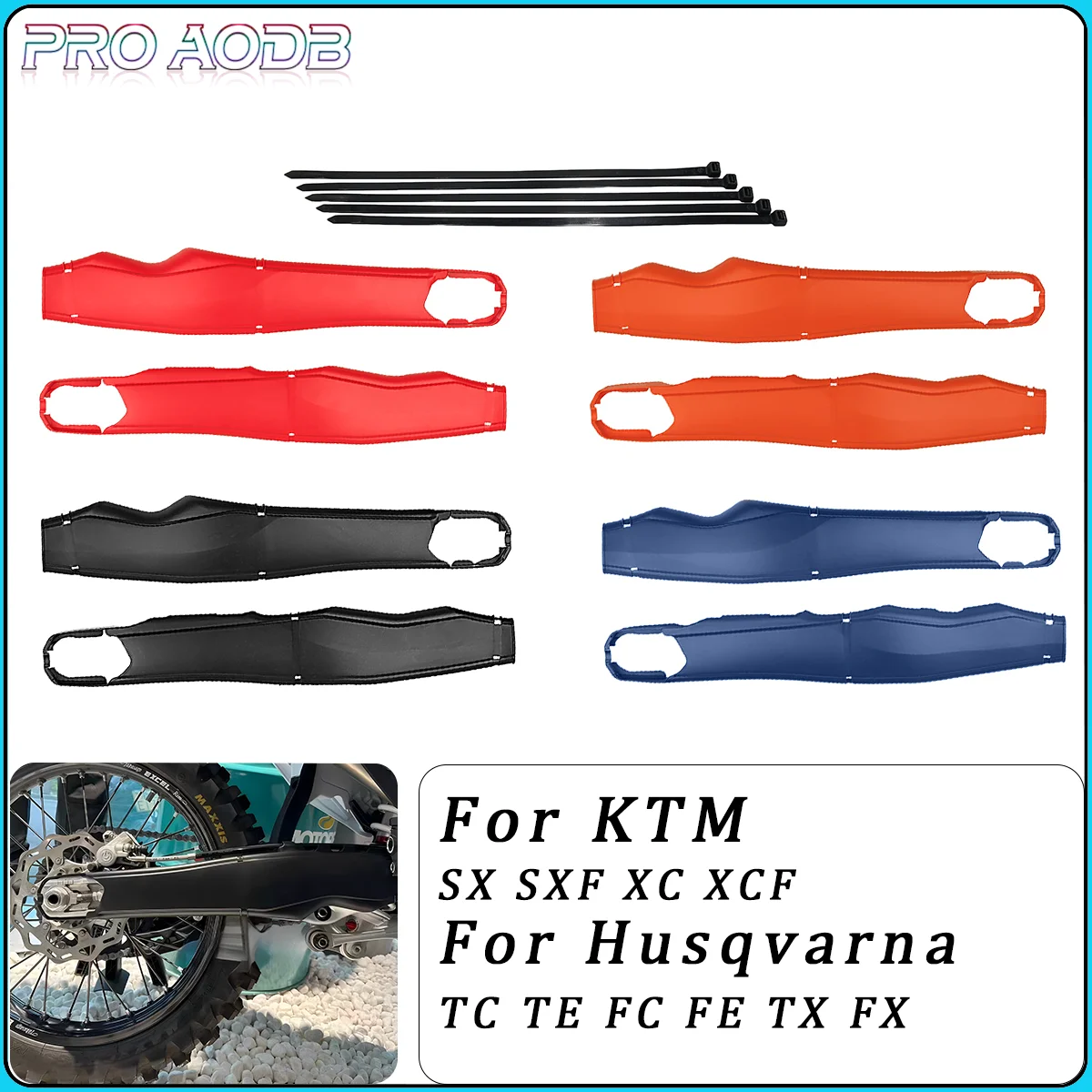 

2024 Motorcycle Swingarm Swing Arm Protector For KTM Husqvarna SX SXF XCF XC FC FE TC TE TX FX GAS GAS EC EX MC 125 250 350 450