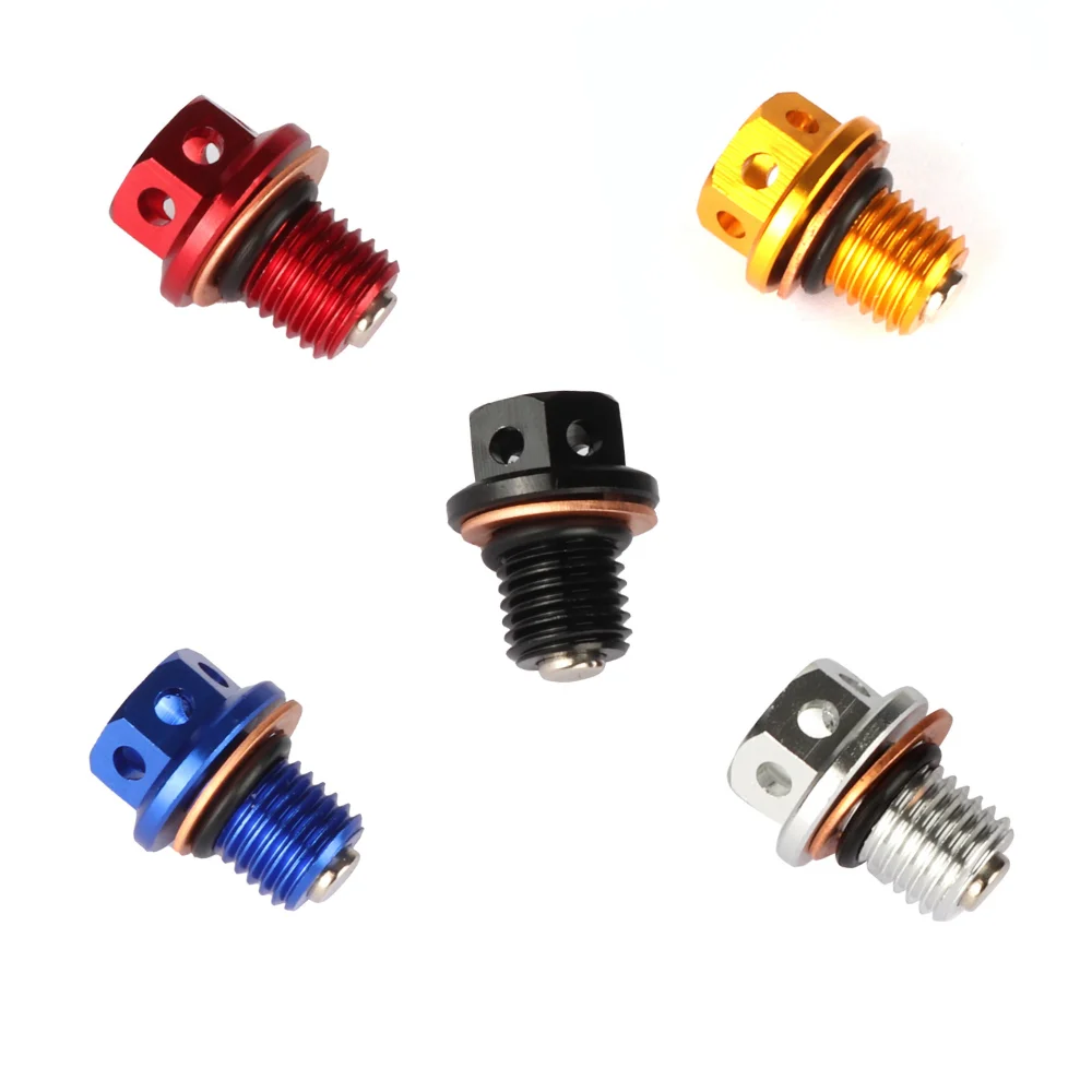 M12x1.5 Magnetic Oil Drain Bolt Plug For Lifan YX Zongshen Loncin Pit Dirt Bike 50cc 90cc 110 125cc 140cc 150cc 160cc Motorcycle