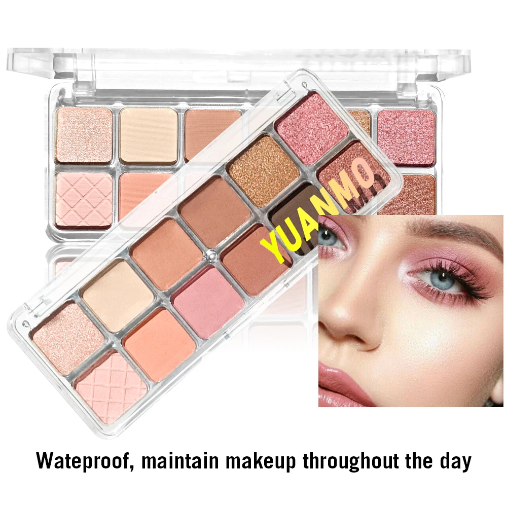 12색 아이섀도 팔레트 매트 펄 아이섀도 초보자용 메이크업 누드 핑크 아이섀도 저채도 올 매트 아이 피그먼트