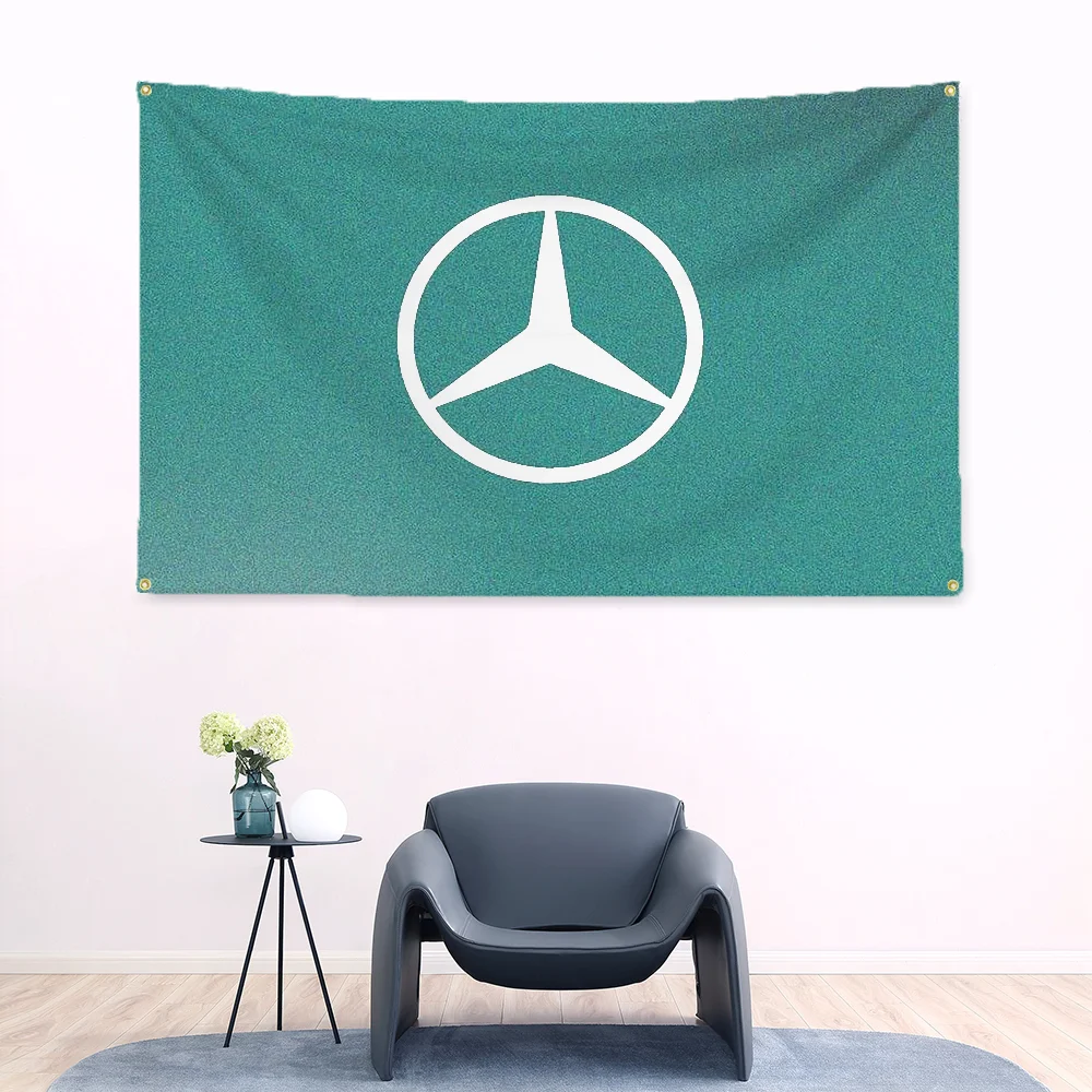 Tapestry Funny Flags for Bedrooms Rastar Co-Brand Mercedes-BenzS Outdoor Decor Flag Garage Decoration Decorative Hanging Flags