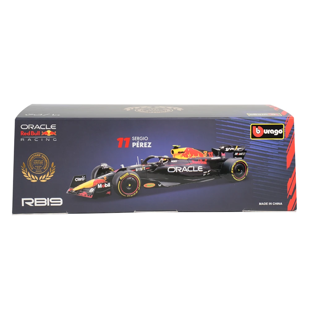 Bburago 1:24 Oracle RB19 RedBull Racing 2023 Max Verstappen Formula Car Static Diecast Alloy Model