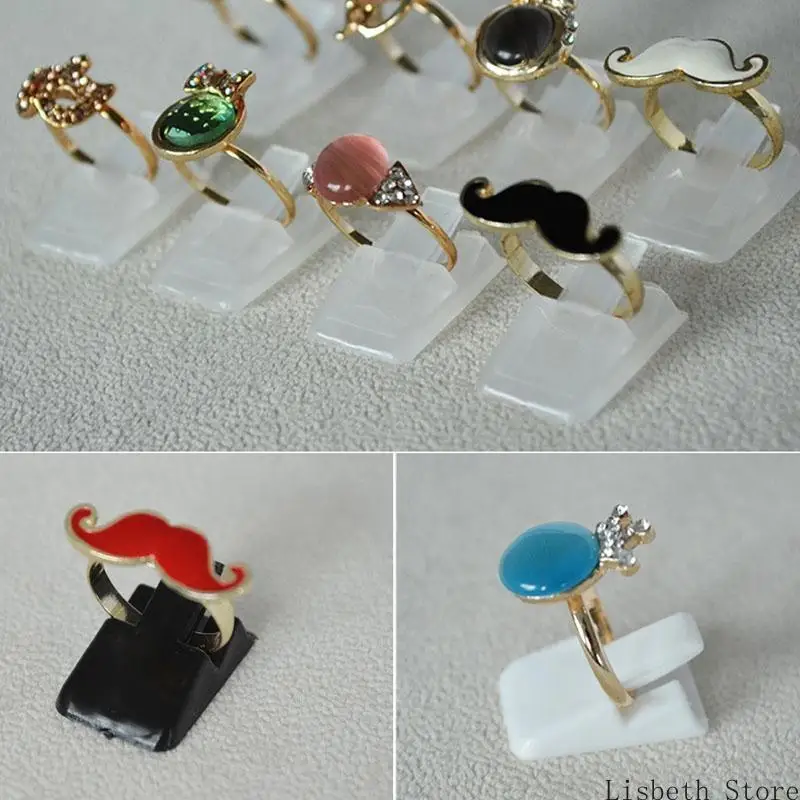 

124A 10peeces/Set Plagil Finger Display Disploy Debilt Dewelry Dewelly Holderer