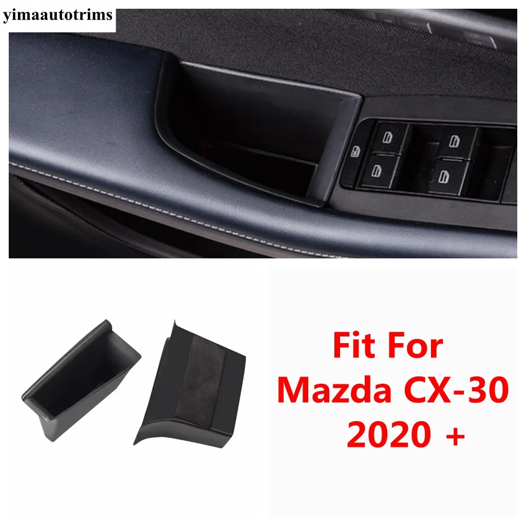 

Door Storage Box / Central Control Multifunction Container Phone Holder Tray Accessories Interior For Mazda CX-30 2020 - 2024