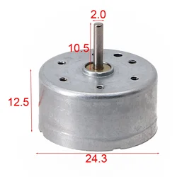 1pcs Round Electric Motor RF-300CA RC-300 DC 3V 5V 6V 10300RPM 24mm 2mm Shaft Diameter Electronic Solar Supplies