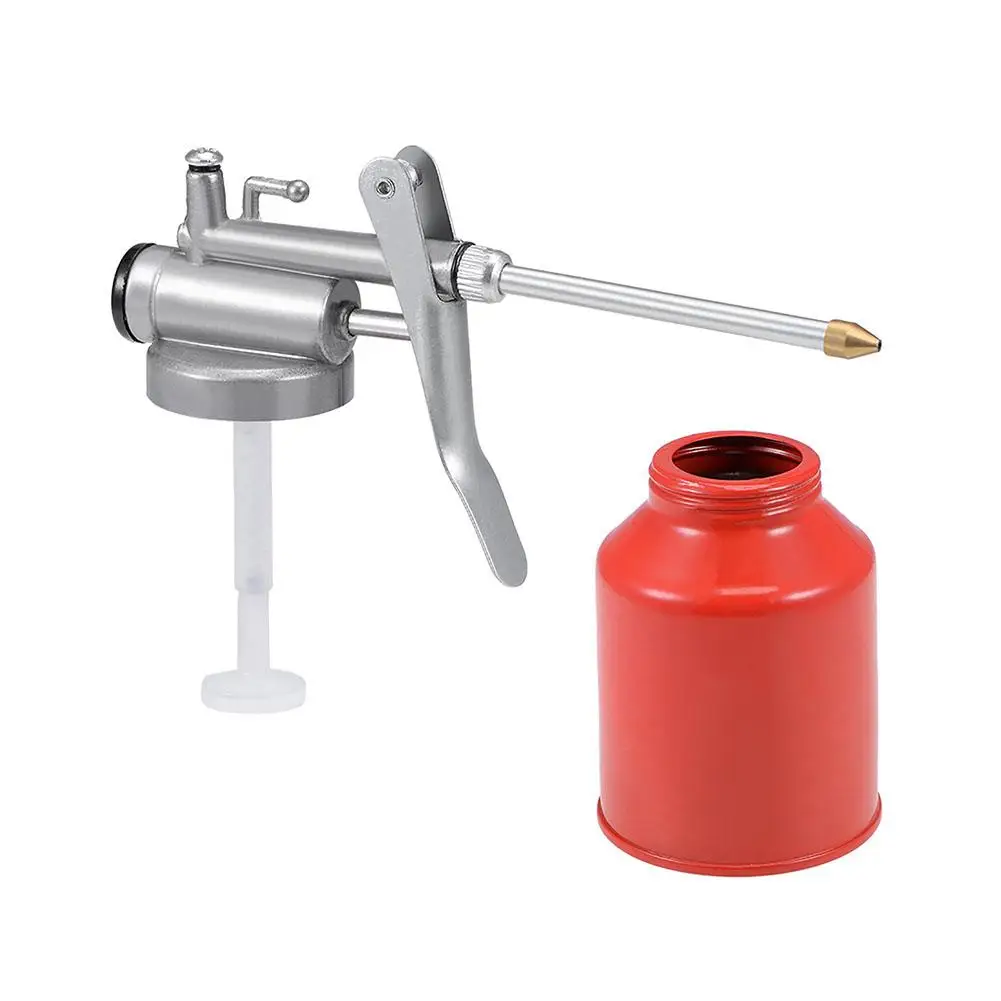 250ml Oil Can Spout Thumb Pump Workshop Oiler Oil Can Yellow Guns Oil Pump Red Pressure Grease Can Oiler High N5H4