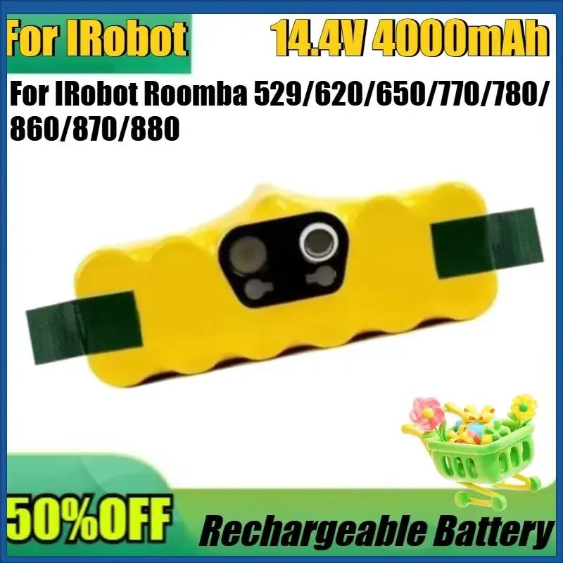 

New 14.4V 4000mAh High Quality Battery for IRobot Roomba 529/620/650/770/780/860/870/880 Sweeping Robot Battery