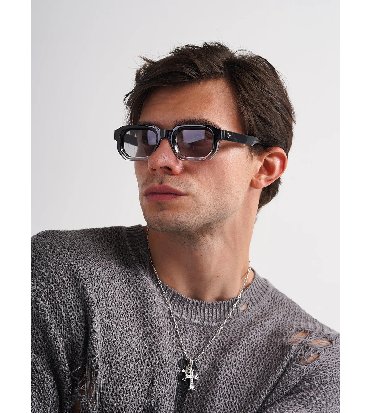 Ruiao Männer Vintage Rechteck Rahmen Sonnenbrille Mode Retro Sonnenbrille Luxus Marke Design UV400 Shades Brillen Frauen Sun Glasse – Detail 5
