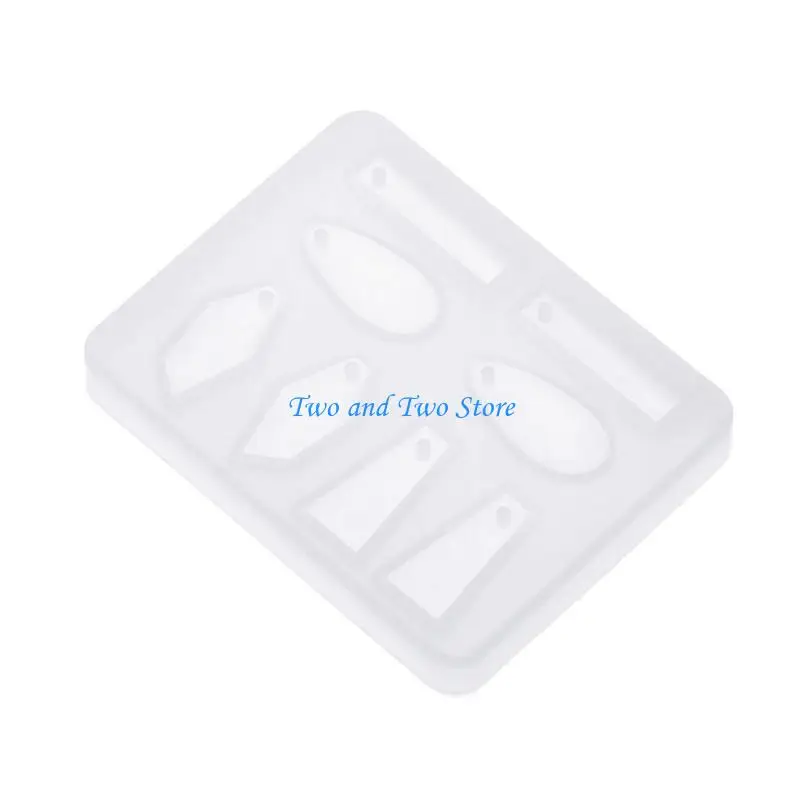 HX6F Multipurpose Earrings Resin Molds Pendant Eardrops Silicone Moulds for DIY Epoxy