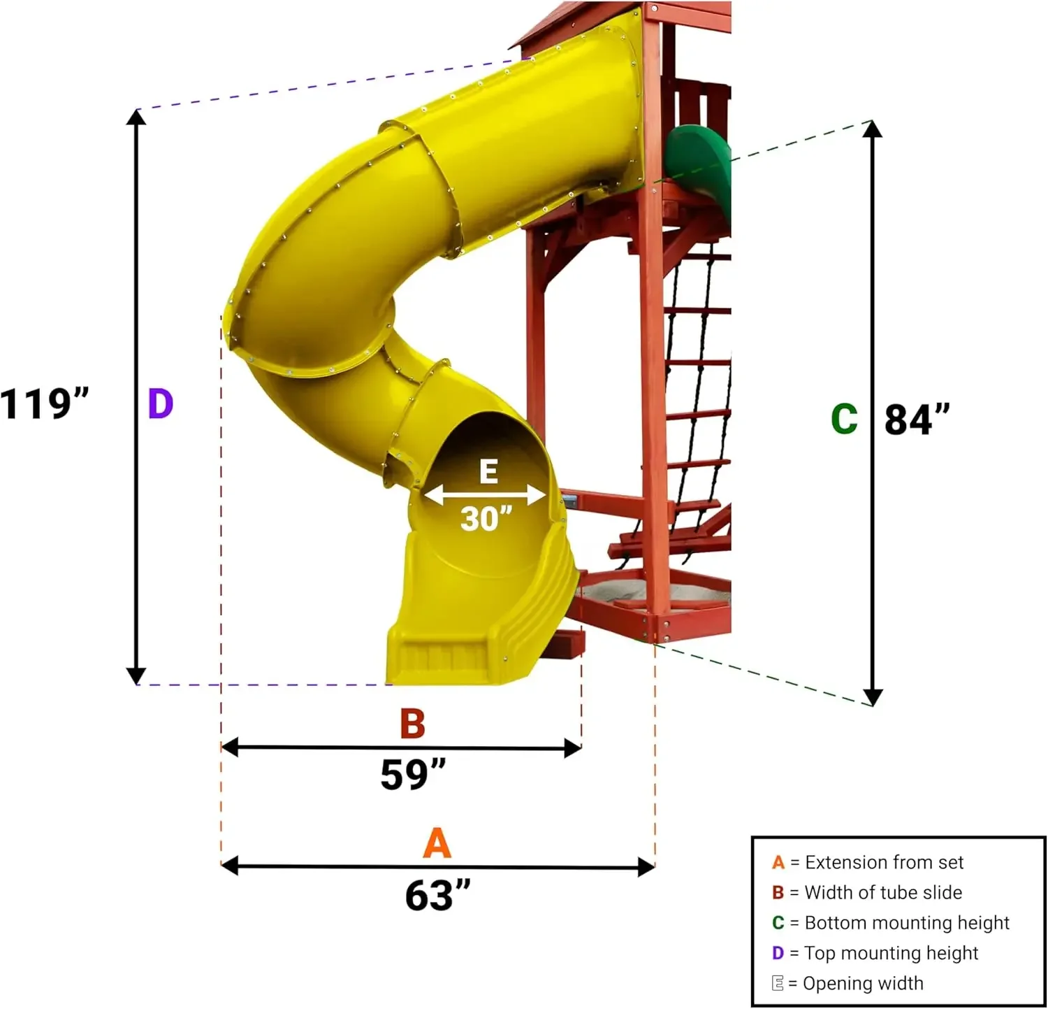 BEST SALE-7 ft.Turbo-Rohrrrutsche, YellowCAMPING
