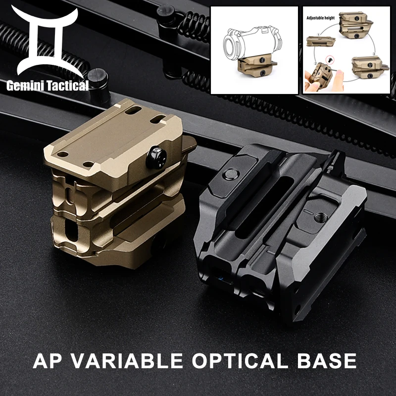 

Тактическое регулируемое оптическое крепление AP, монтажная горка с красной точкой, основание 1,93 дюйма, регулируемый по высоте металлический кронштейн для направляющей 20 мм