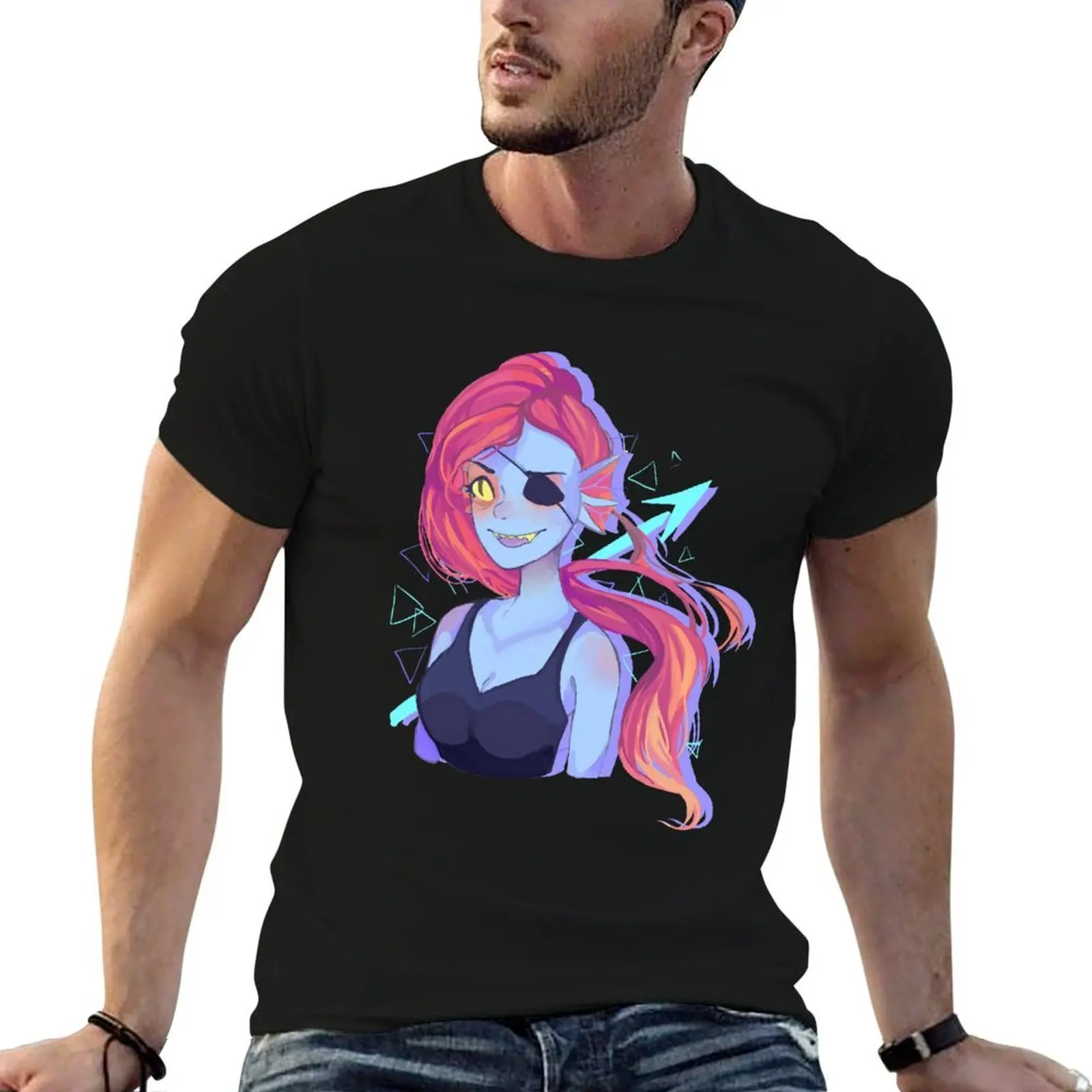 

Undyne T-Shirt t shirts for man slim fit anime t shirts for man T-Shirt