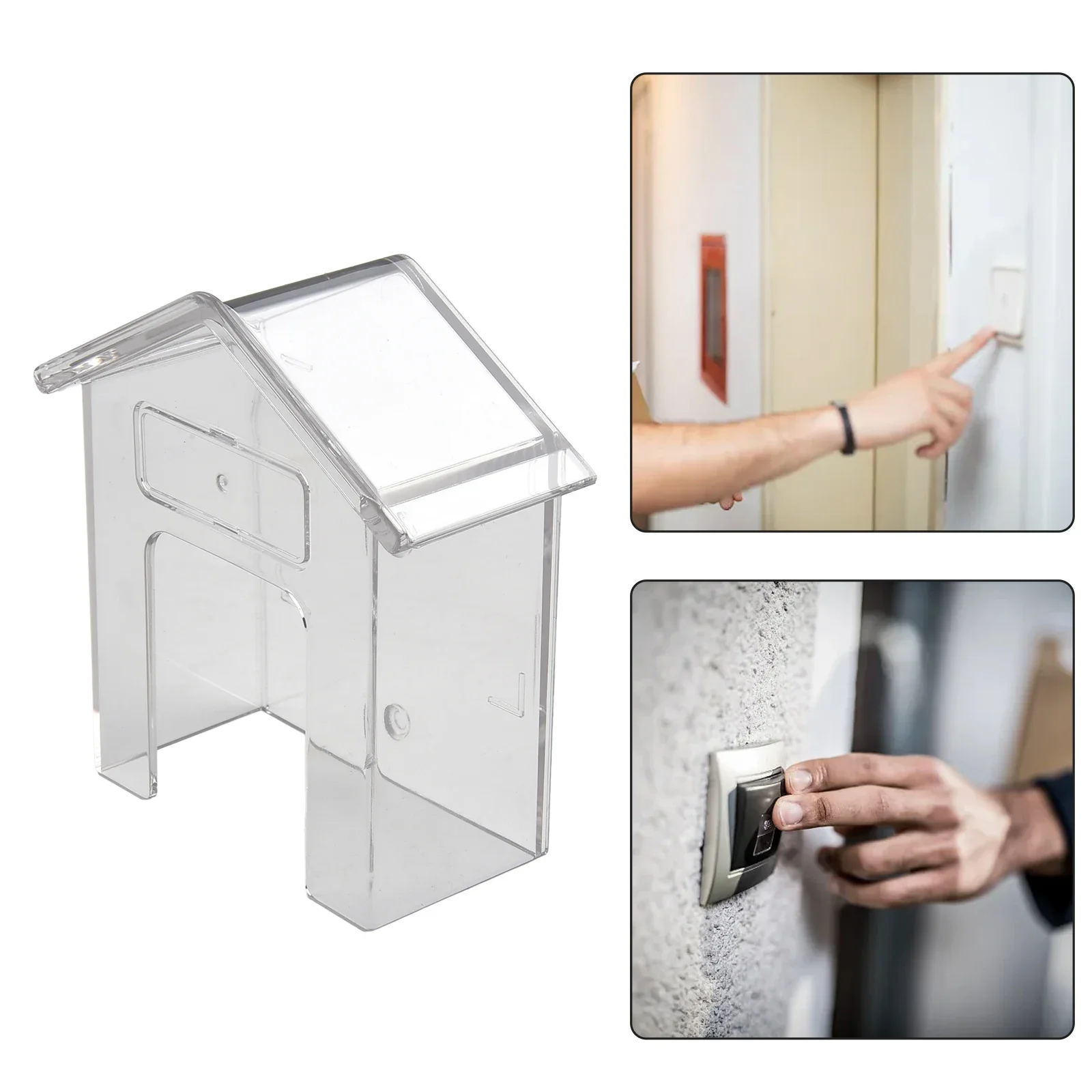 Practical New Cover Doorbell Protective Box Rain Cover Transparent Convenient Doorbell Access Without Doorbell