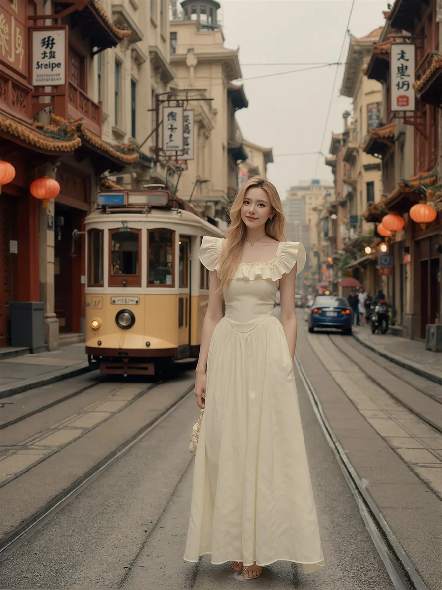 Robes de jour décontractées pour femmes, Style Preppy, col en v, coupe basse, décolleté en cœur, Sexy, chaude, épicée, automne