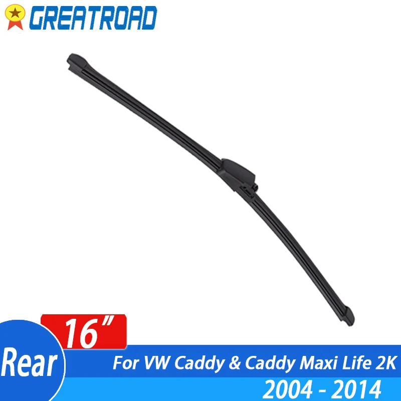 Limpiaparabrisas trasero de 16 "para VW Caddy y Caddy Maxi Life 2K 2004 - 2014 parabrisas ventana trasera