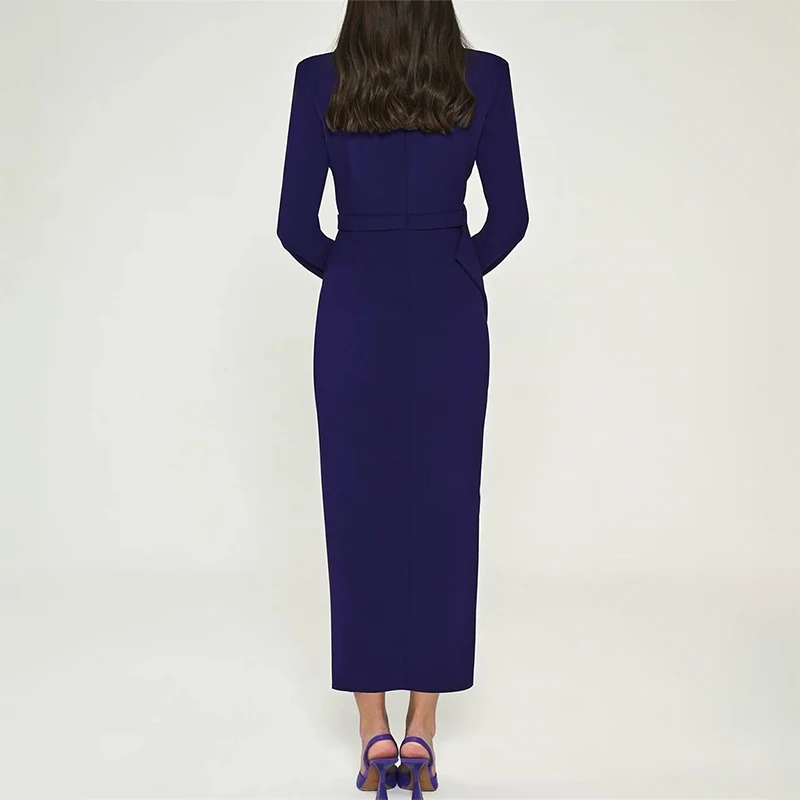 فساتين سهرة رسمية أنيقة على شكل حرف V مزينة بالخرز وطيات جانبية وفتحة جانبية فساتين لحضور الحفلات الموسيقية مخصصة abendkleider