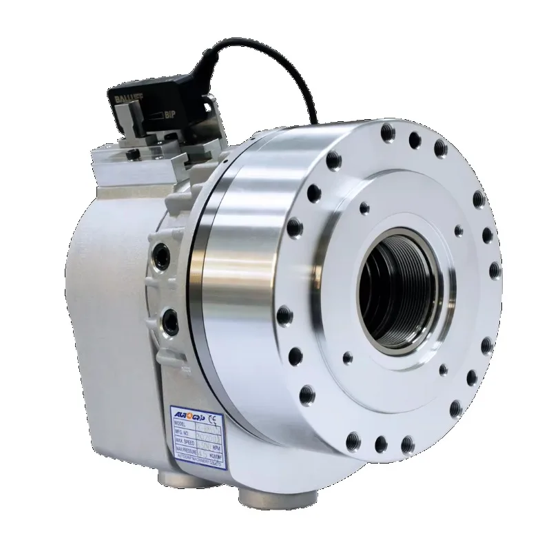 High speed through hole rotary hydraulic cylinder