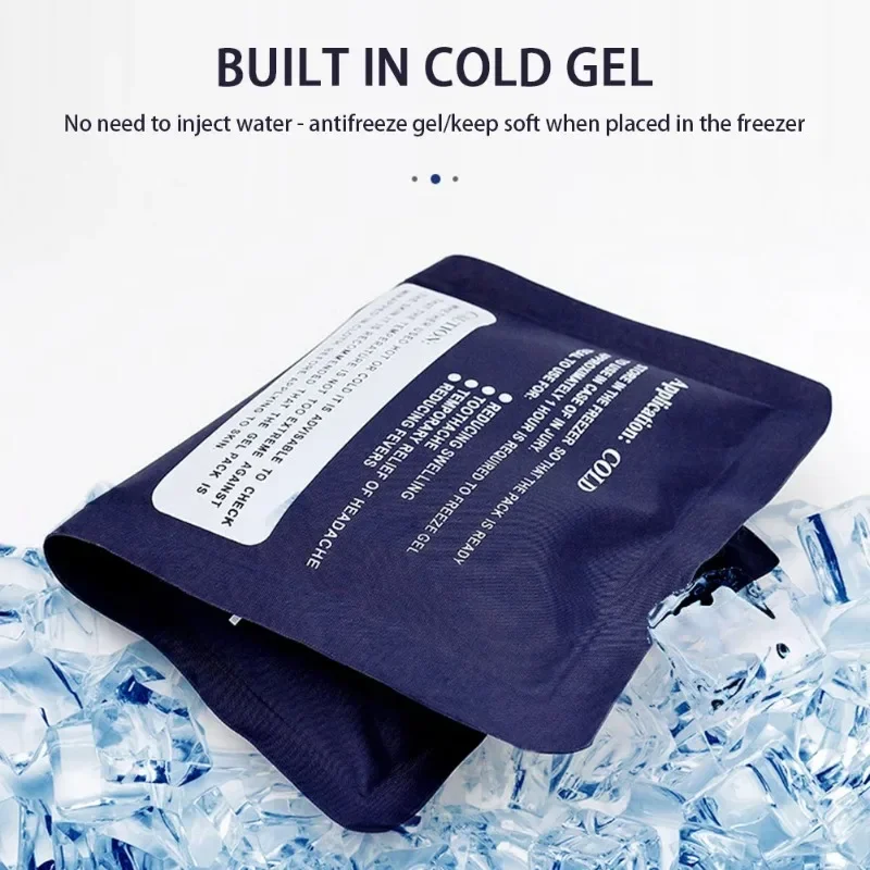 Professional Ice Pack Cooler Pack Reusable Gel Frozen Hot and Cold Pack Ice Pack for Leg Knee Headache Portable Outdoor Travel