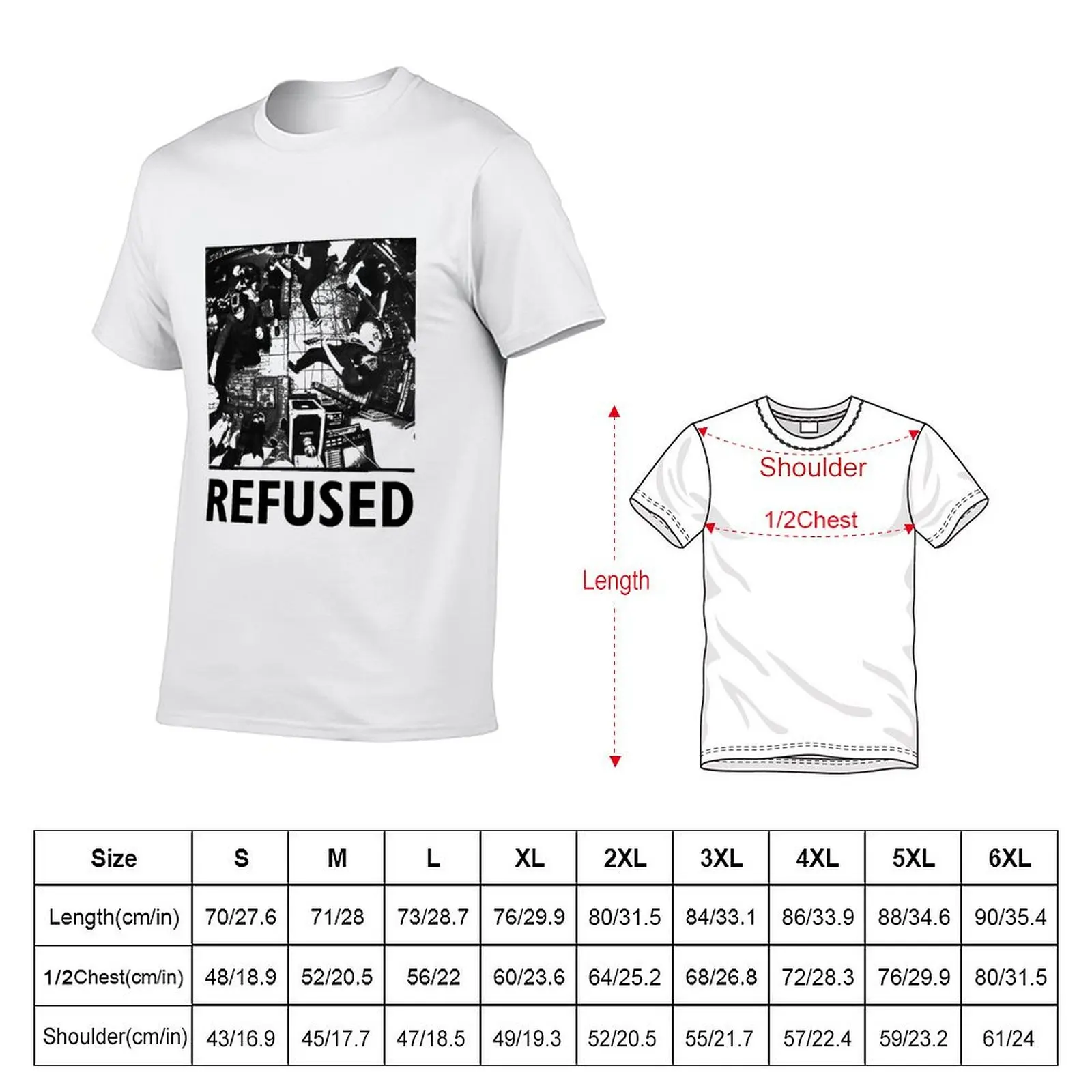 Refused T-Shirt Plus Size All Match Tee Shirt