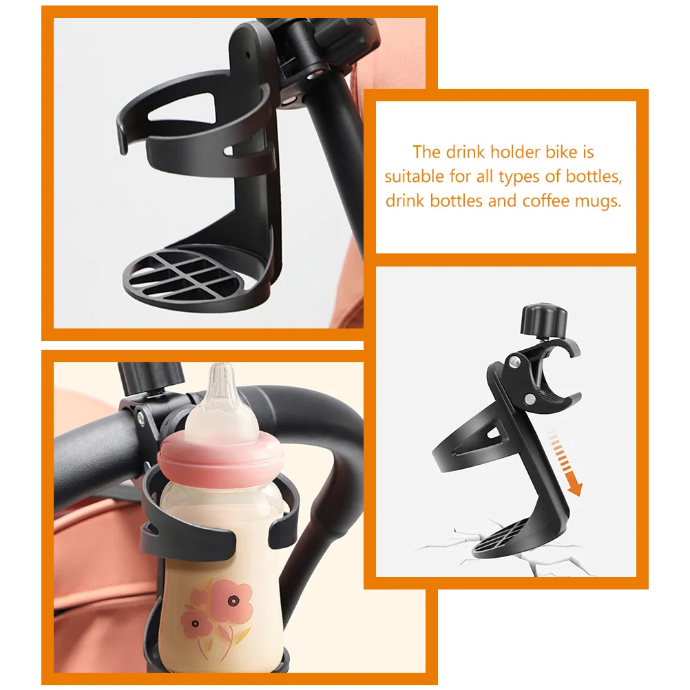 

Elderly Walker Cup Holder Stroller Drink Bottle Rack Adjustable Clamp for Bike Handlebars Universal Accessories