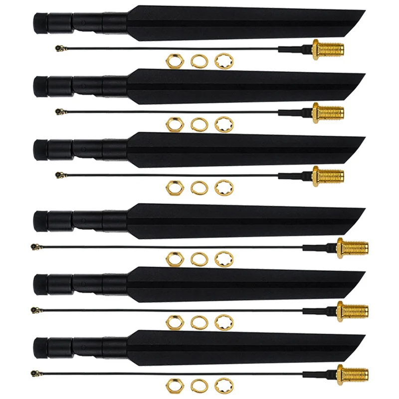 6 pezzi per Banana Pi BPI-R4 BPI-R4-NIC-BE14 Wifi 7 modulo antenna antenna esterna per Banana Pi R4