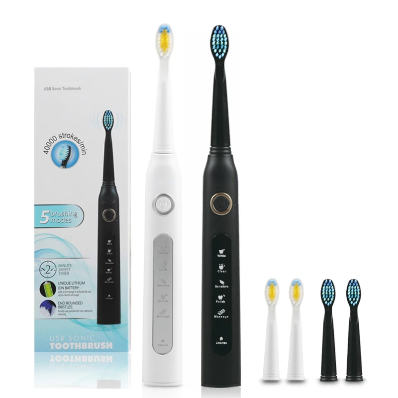 SG-507 Sonic Electric Toothbrush Adults Whitening Gum Massage 5 Modes Rechargeable Brush