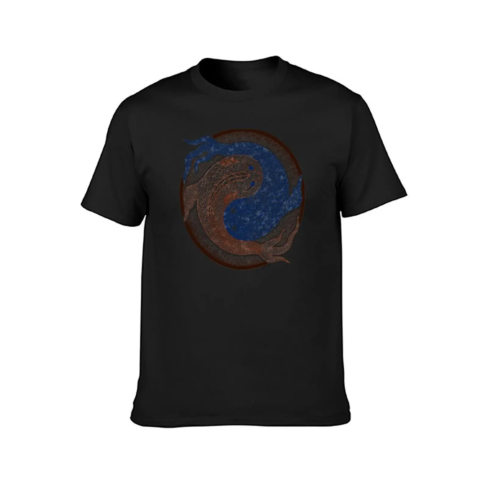 yin yang fish, shuiwudao mandala T-Shirt customs design your own korean fashion tees oversizeds mens vintage t shirts image 2