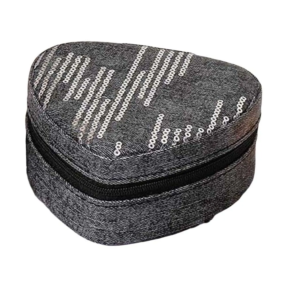 

Multi-slots Heart Jewelry Organizer ABS Large Capacity Jewelry Storage Case Anti-lost Compact Rings Necklace Packaging Box Women