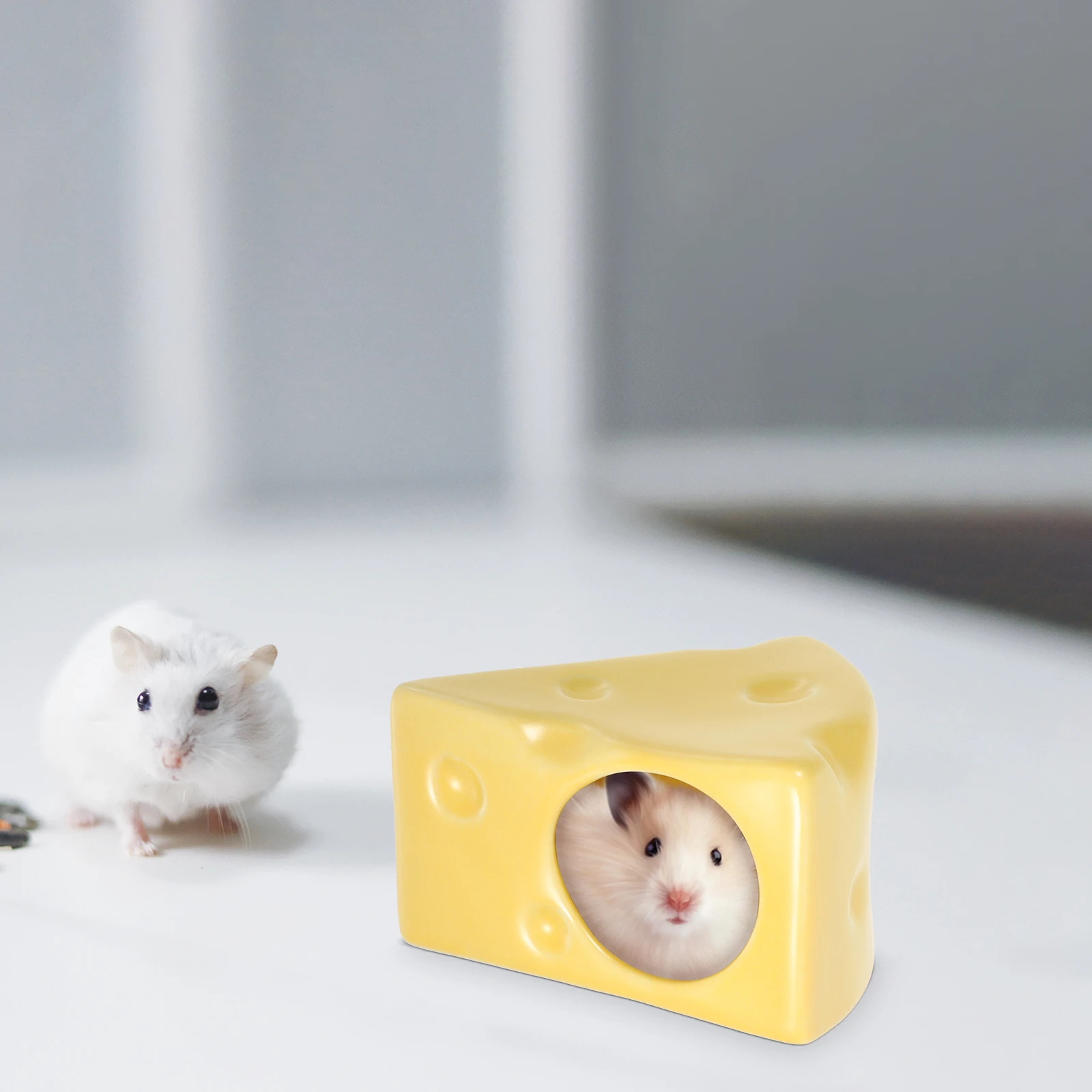 

Ceramic Hamster Hideout Sleeping Nest Cave for Small Pets Ceramics Cooling House