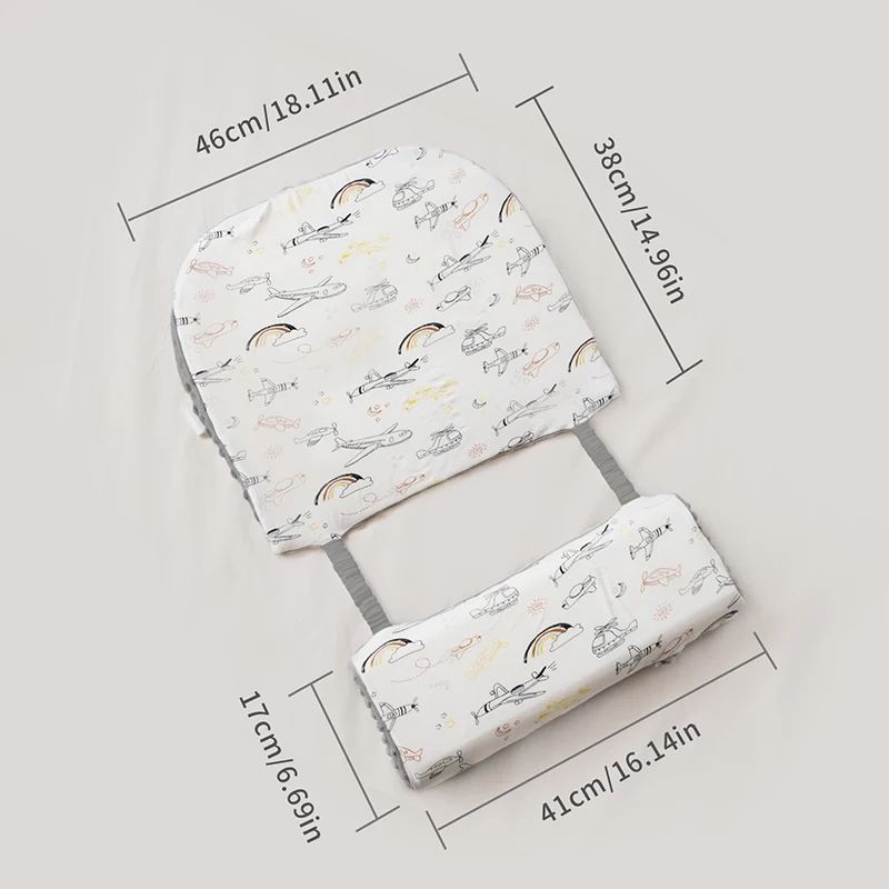 وسادة إسفين للأطفال لمنع البصق، وسادة منحدر للأطفال مضادة للبصق، وسادة دعم جسم الرضع