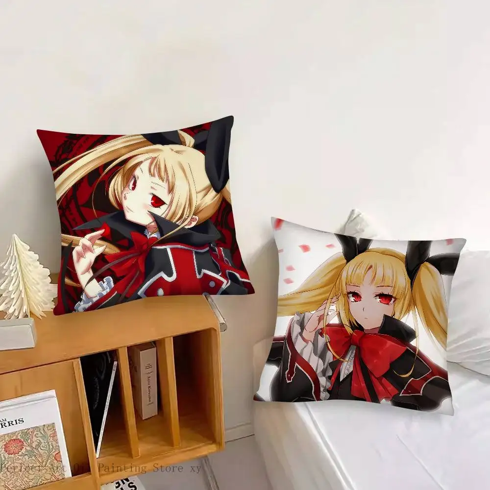 Rachel Alucard Fighting Game BlazBlue Cross Tag Battle Pillow Case Fashion Square Pillowcase Bedroom Sofa Room Ins Decoration
