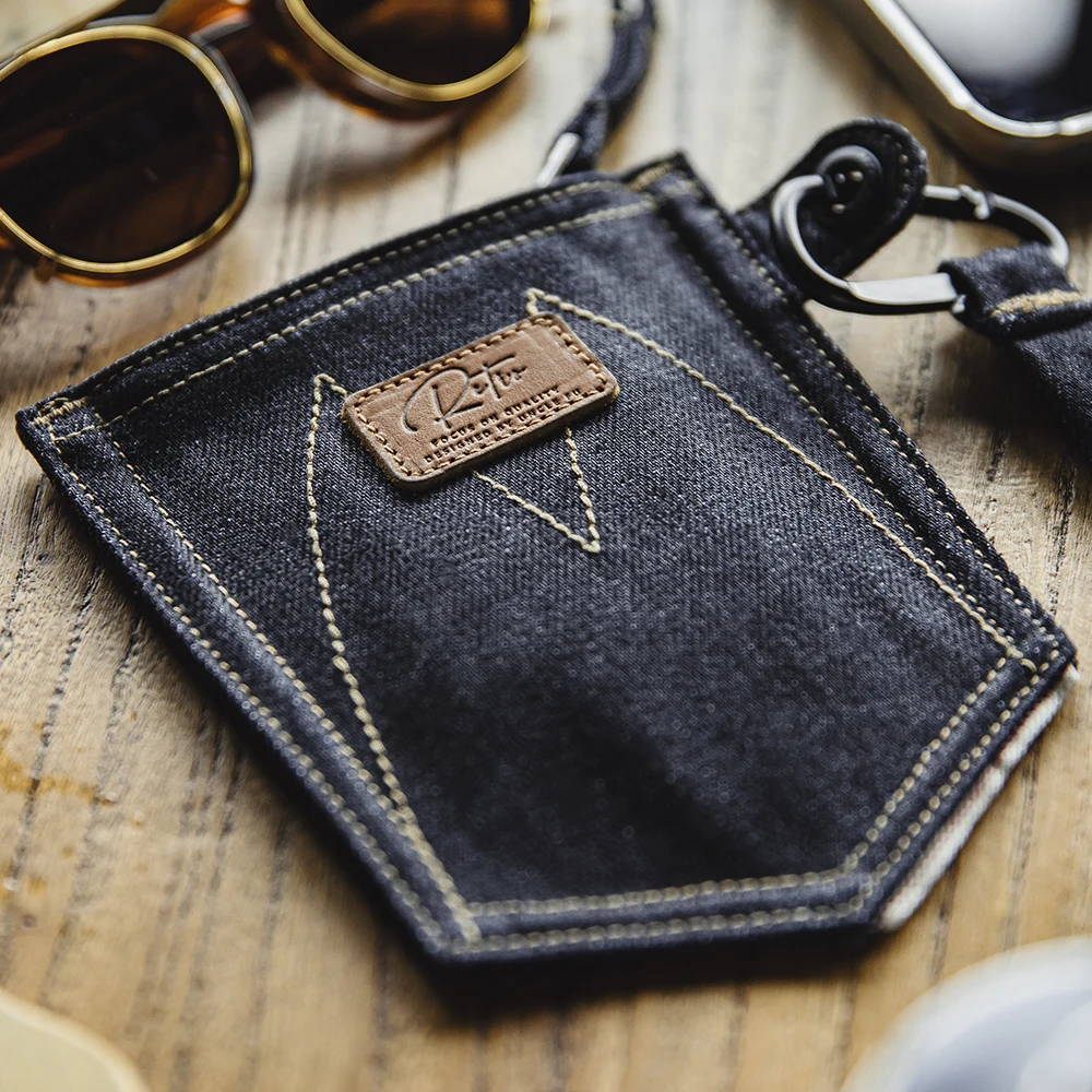 Maden Denim Retro Coin Bag Niebieska mini torba dla mężczyzn i kobiet Codzienne modne dodatki