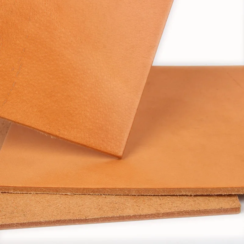 Hard Cowhide Leather Table Pad, Vegetable Tanned Leather, High-Density, Coaster, Mouse Pad, Buffalo Leather, 4-5mm Thick