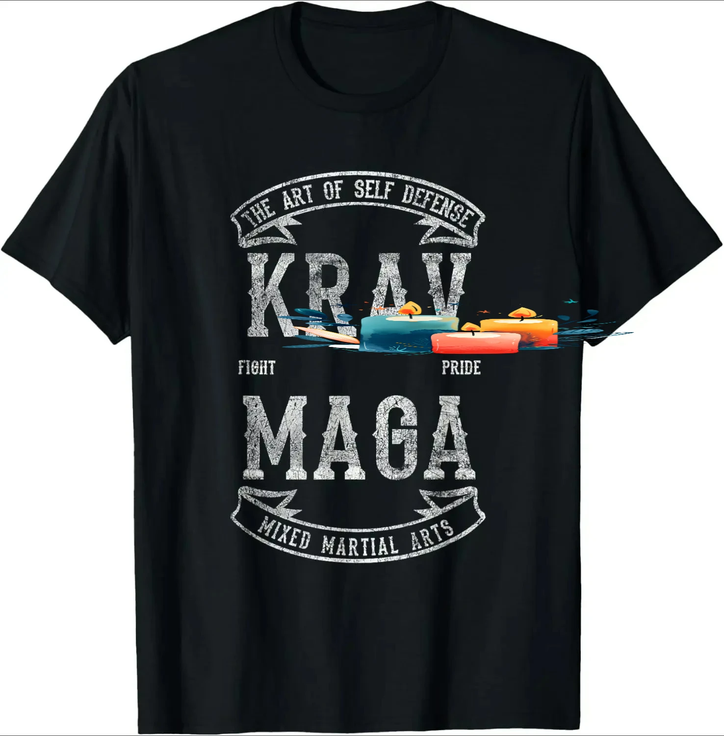 Krav Maga Martial Arts MMA Israel Self-defense System T-Shirt 100% Cotton O-Neck Short Sleeve Summer Casual Mens T-shirt