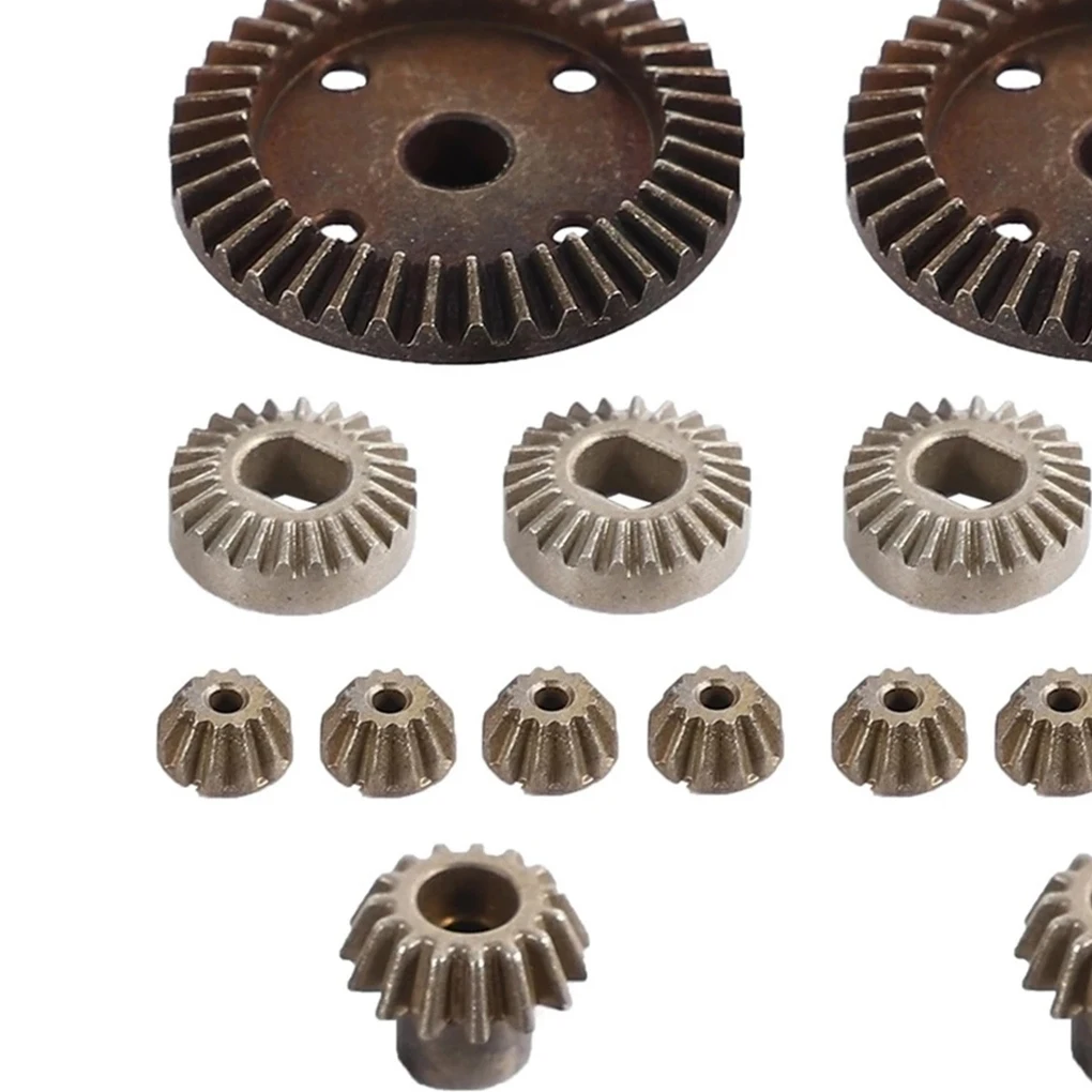 RCGOFOLLOW 16 pezzi ingranaggi in acciaio temprato per 1/18 Rc Gear Wltoys A949 A959 A969 A979 K929 RC parte di auto RC accessori auto