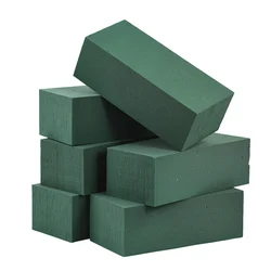 3/6Pcs Wet Fresh Floral Foam Blocks for Wedding Party Flower Arrangement Decoration Styrofoam Bricks Mud Home Garden Accessories