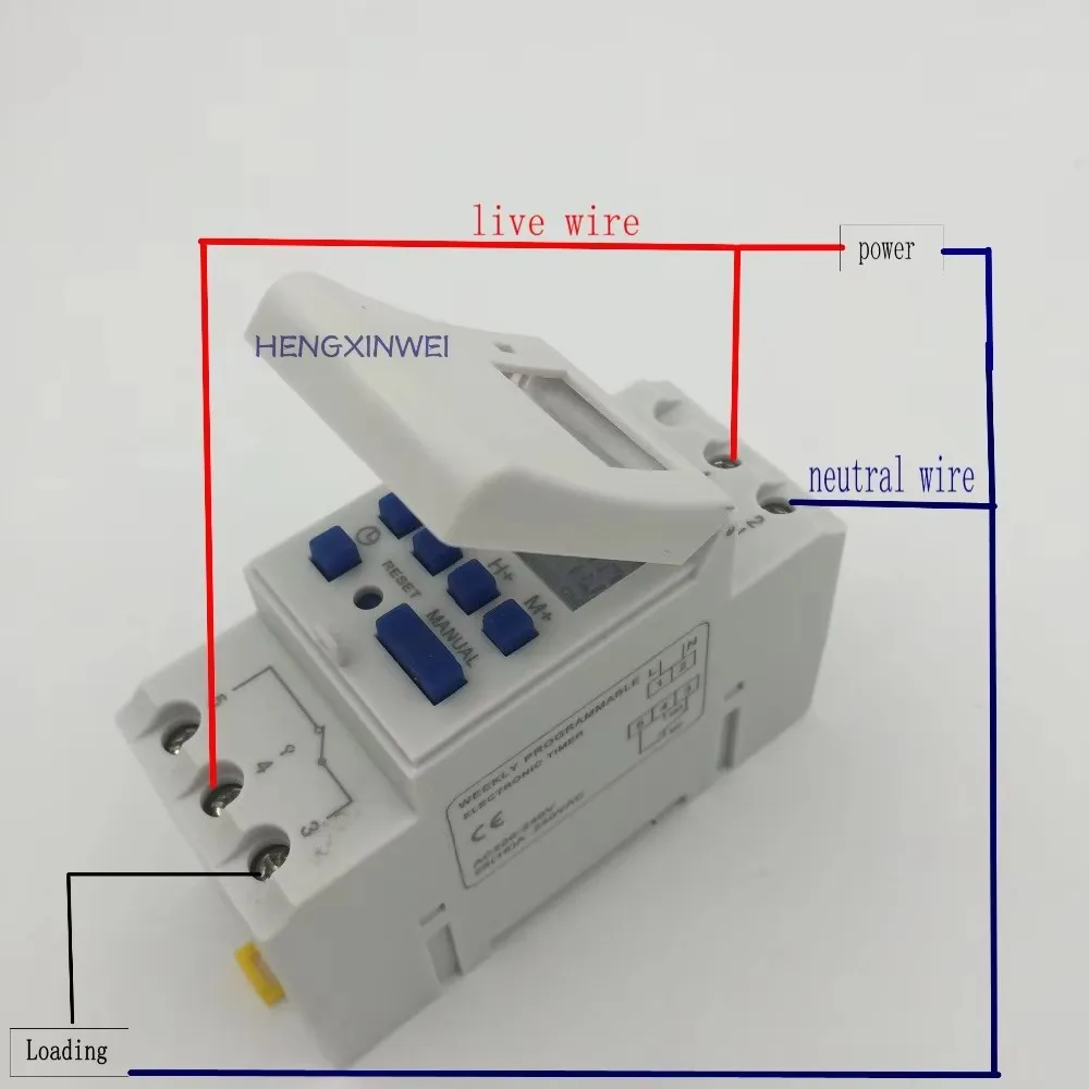 THC15A Digital Programmable Timer ( Fixed Terminal Terminal Wire Connector)