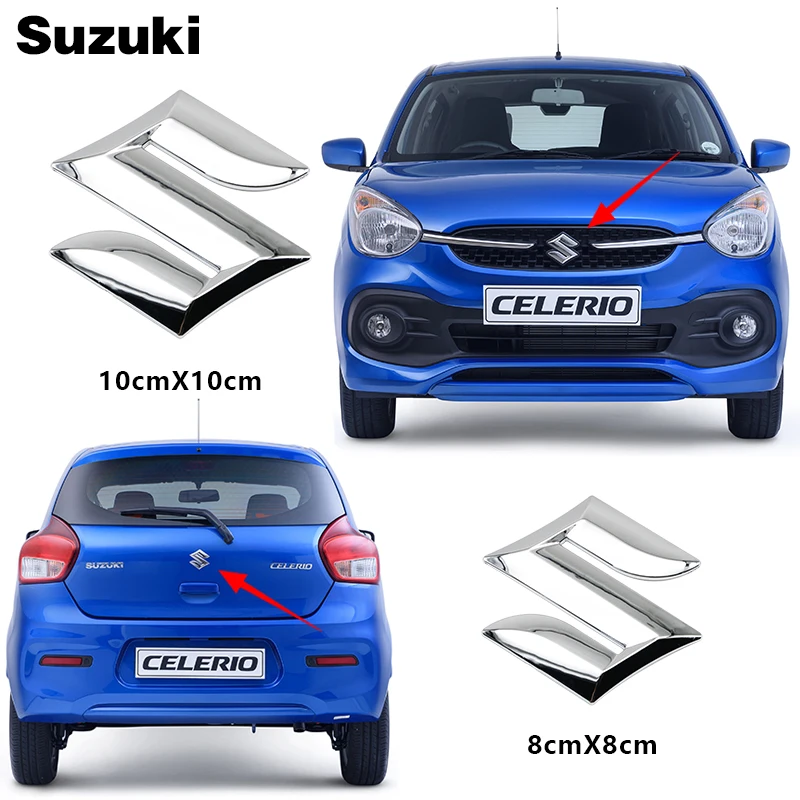 ABS Car Styling Logo Cover Front Grille Badge Rear Trunk Emblem Decal Accessories For Suzuki Grand Swift Jimny Vitara Baleno SX4