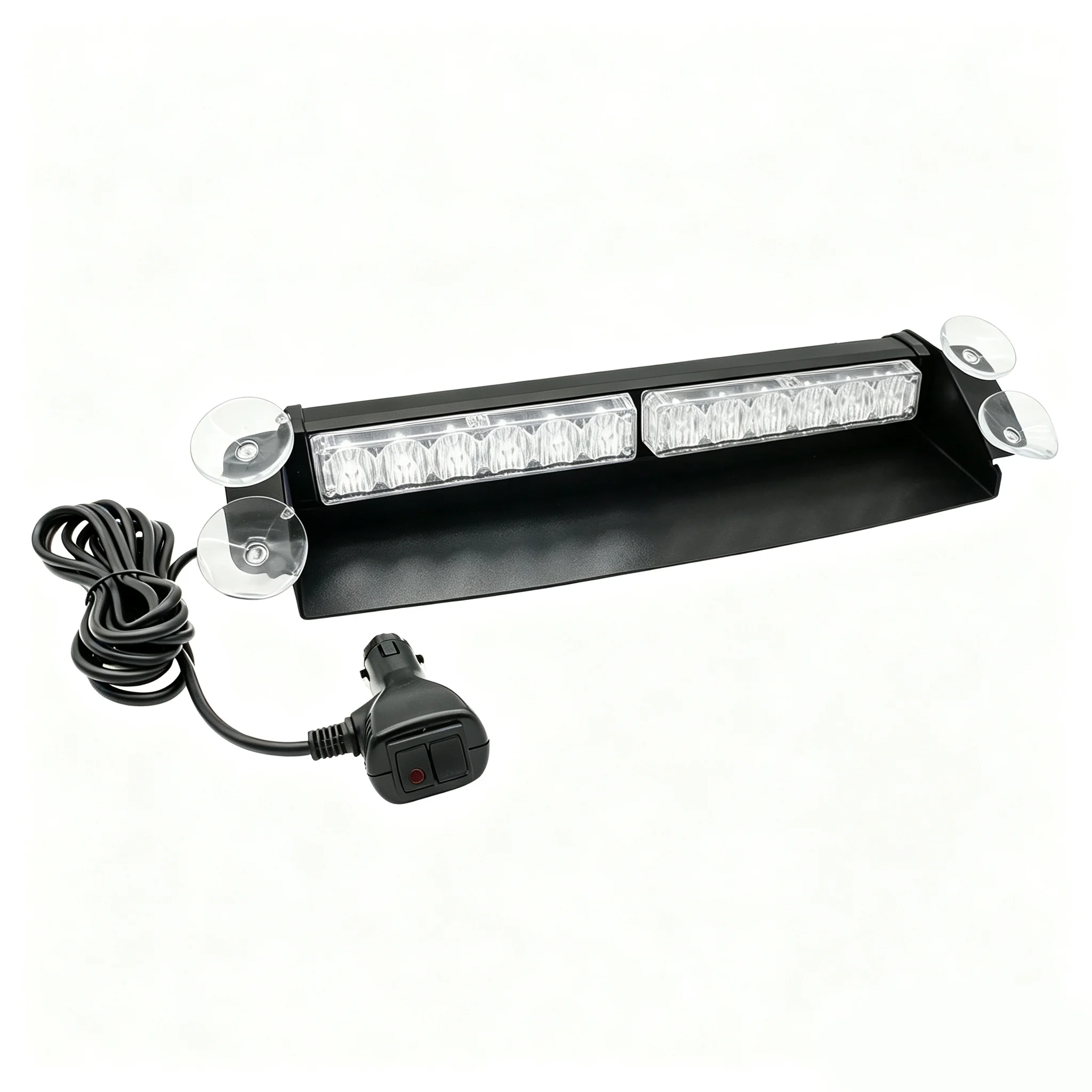LAIKESI High-Intensity Flashing Light with Suction Cup | Dual-Color, Waterproof Emergency Strobe Light for Multiple Vehicles