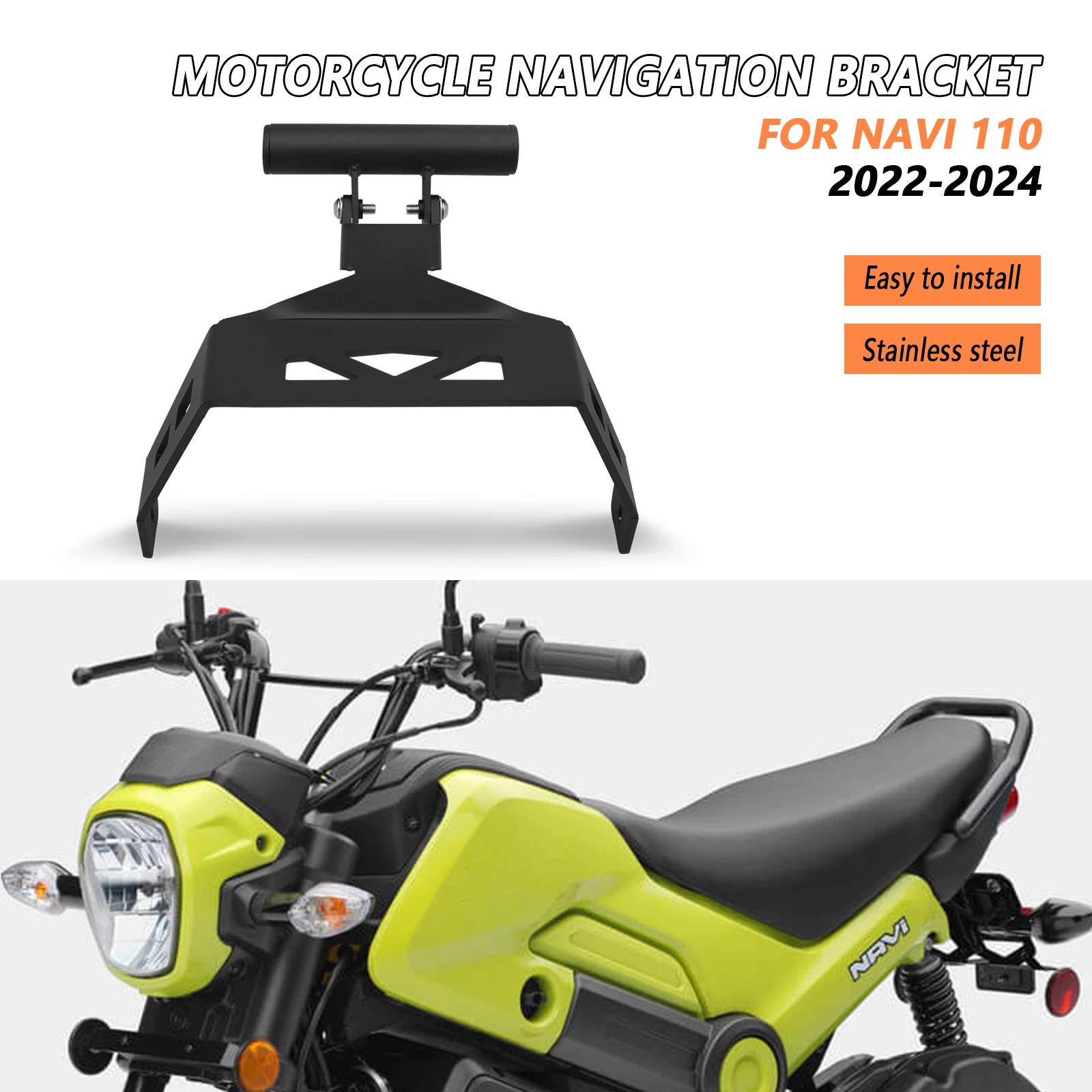 

For Honda Navi 110 2022 2023 2024 Motorcycle Phone Holder GPS Navigation Holder Phone Navigation Holder Accessory