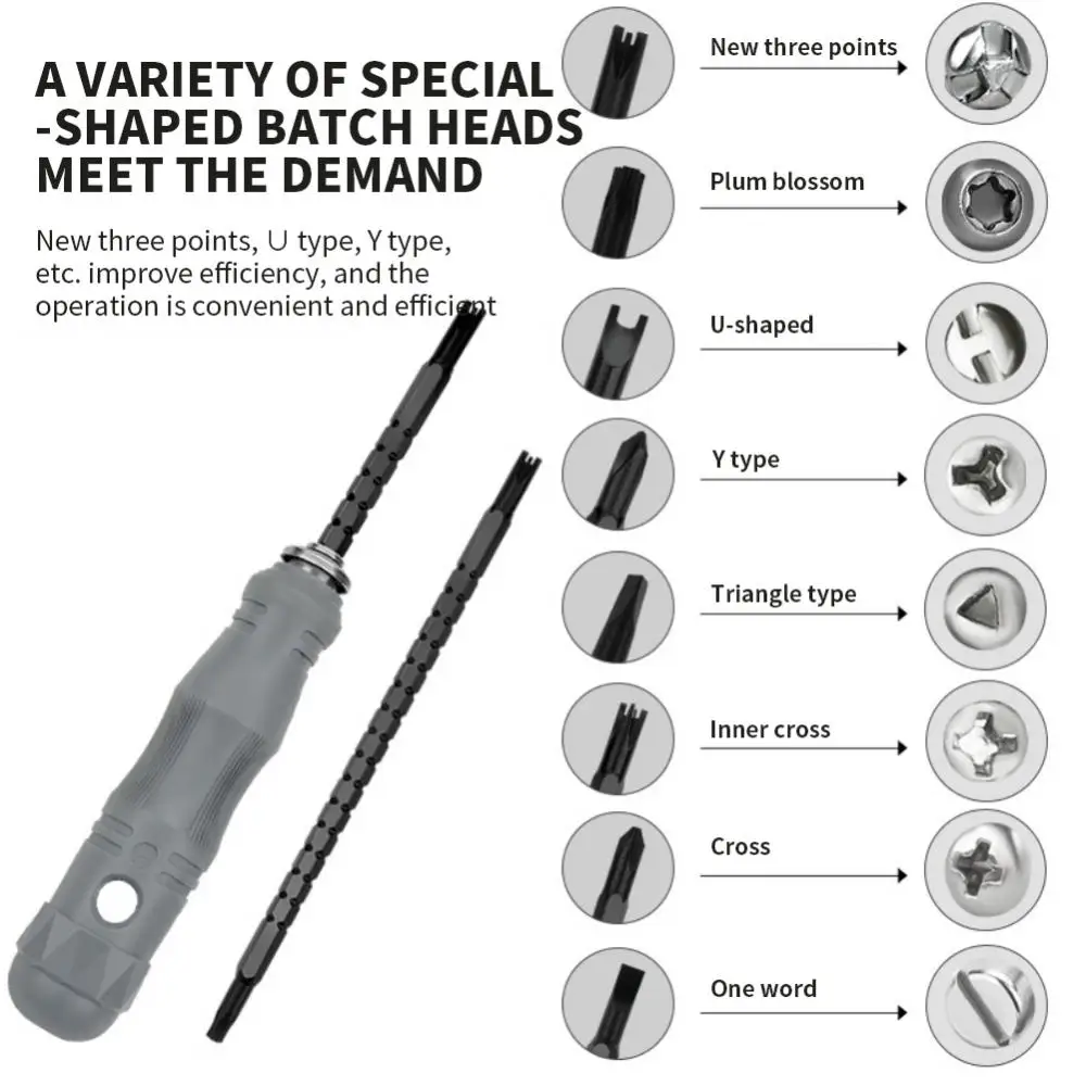 Screwdriver Assembly Magnetic Double Head Screwdriver Set Hand Tool Screwdriver Bits Multifunctional 17-in-1