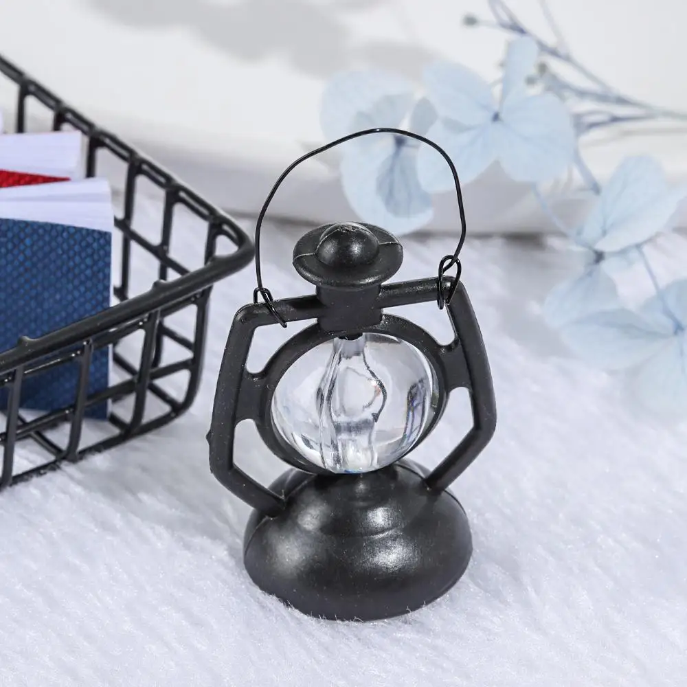 1:6 1:12 skala mikro element dekoracji krajobrazu udawaj zagraj w akcesoria do domku dla lalek miniaturowa lampa naftowa Mini latarnia naftowa ozdoby sceniczne
