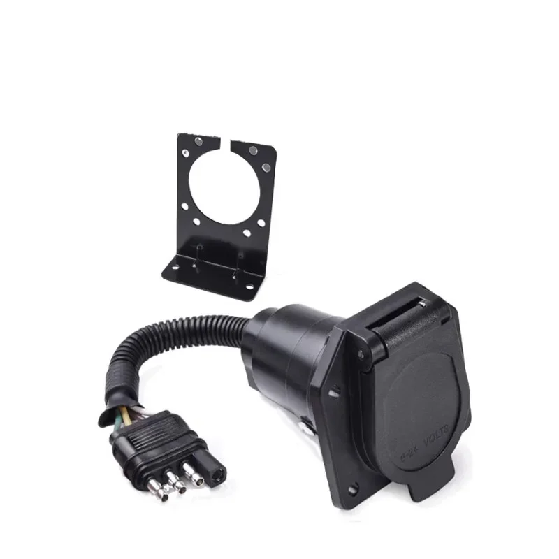 

Trailer Plug 4-To-7-Pin Connection Cable With Bracket Ua1701K American 7-Core Rv Power Adapter